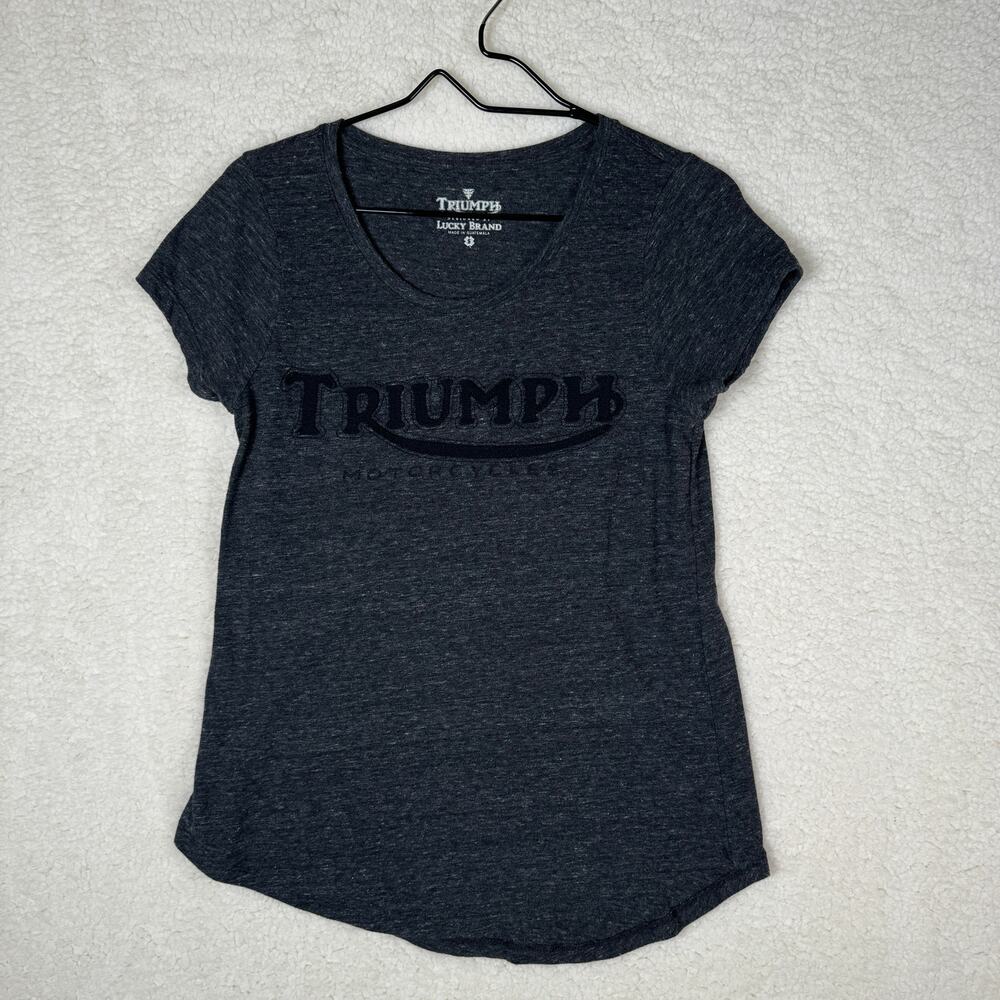 Triumph Navy Short Sleeve Logo Tee